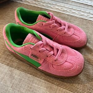 PUMA Palermo Toddler Sneakers Pink Suede Gum‎ Bottoms EU 27 US 10C Shoes